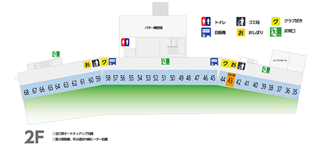 ザ・ゴルファン 1F 施設マップ